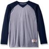 Intensity Boy'S Raglan Baseball Tee, Oxford/Navy, X-Large view 1