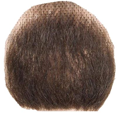 1 Point Goatee Color LT Chestnut Brown - Lacey Wigs Beard Human Hair Lace Backed Hand Made Fake Facial Bundle Spirit Gum Remover, MaxWigs Care Guide