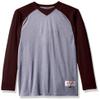 Intensity Boy's Boys Raglan Baseball Tee, Oxford/Maroon, X-Large view 1