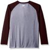 Intensity Boy's Boys Raglan Baseball Tee, Oxford/Maroon, X-Large view 2