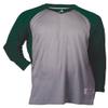 Intensity Mens Raglan Baseball Tee, Oxford/Dark Green, Medium view 1