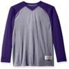 Boy's Intensity Boys Raglan Baseball Tee, Oxford/Purple, Medium view 1
