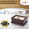 Modern 4 x 6 Photo Frame Musical Jewelry Box with Floral Motifs-Many Songs to Choose-Don't Be Cruel view 4