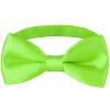 BOWKITE Adjustable Boys Kids Bow Tie Solid Pre Tied for Wedding Party Dress up view 1