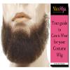 5 Point Discount Goatee Color BLACK - Lacey Wigs Beard Synthetic Lace Backed Hand Made Fake Facial Bundle with MaxWigs Costume Wig Care Guide view 1