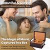 Modern 4 x 6 Photo Frame Musical Jewelry Box with Floral Motifs-Many Songs to Choose-The Way We were view 3