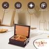 Modern 4 x 6 Photo Frame Musical Jewelry Box with Floral Motifs-Many Songs to Choose-The Way We were view 4