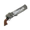 Birchwood Casey SportLock Silicone Gun Sleeve | Durable Silicone-Impregnated Gun Sock for Corrosion, Abrasion, and Scratch Protection - Handgun Size (15" L x 3.75" W),Gray view 2