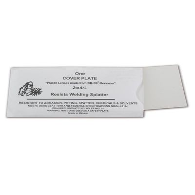 MAGID C23821231 24CRCR-39 CR1 Outside Welding Plate, Polycarbonate, 2" x 4.25", White