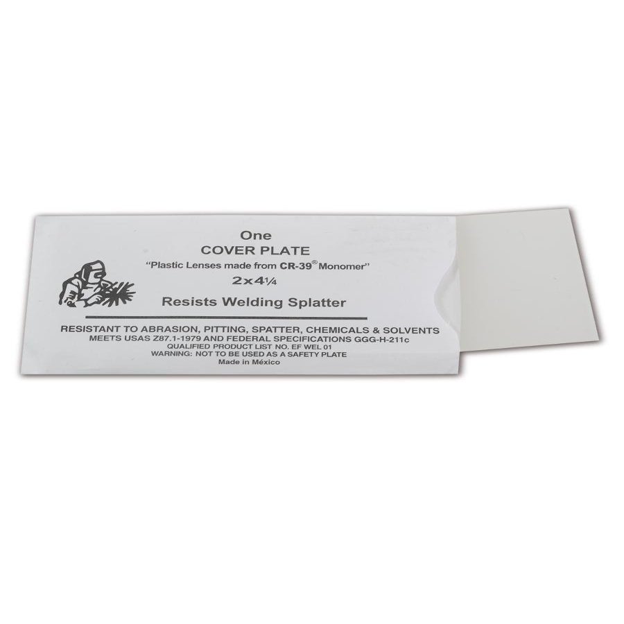 MAGID C23821231 24CRCR-39 CR1 Outside Welding Plate, Polycarbonate, 2" x 4.25", White