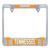 Elektroplate Officially Licensed  University of Tennessee Volunteers Chrome Metal License Plate Frame with 3D Logos affixed | Premium Metal Car Tag Holder | Weather-Proof Automotive Accessory view 1