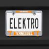 Elektroplate Officially Licensed  University of Tennessee Volunteers Chrome Metal License Plate Frame with 3D Logos affixed | Premium Metal Car Tag Holder | Weather-Proof Automotive Accessory view 2