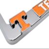 Elektroplate Officially Licensed  University of Tennessee Volunteers Chrome Metal License Plate Frame with 3D Logos affixed | Premium Metal Car Tag Holder | Weather-Proof Automotive Accessory view 3