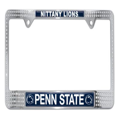 Elektroplate Penn State University Nittany Lions Crystal Metal License Plate Frame