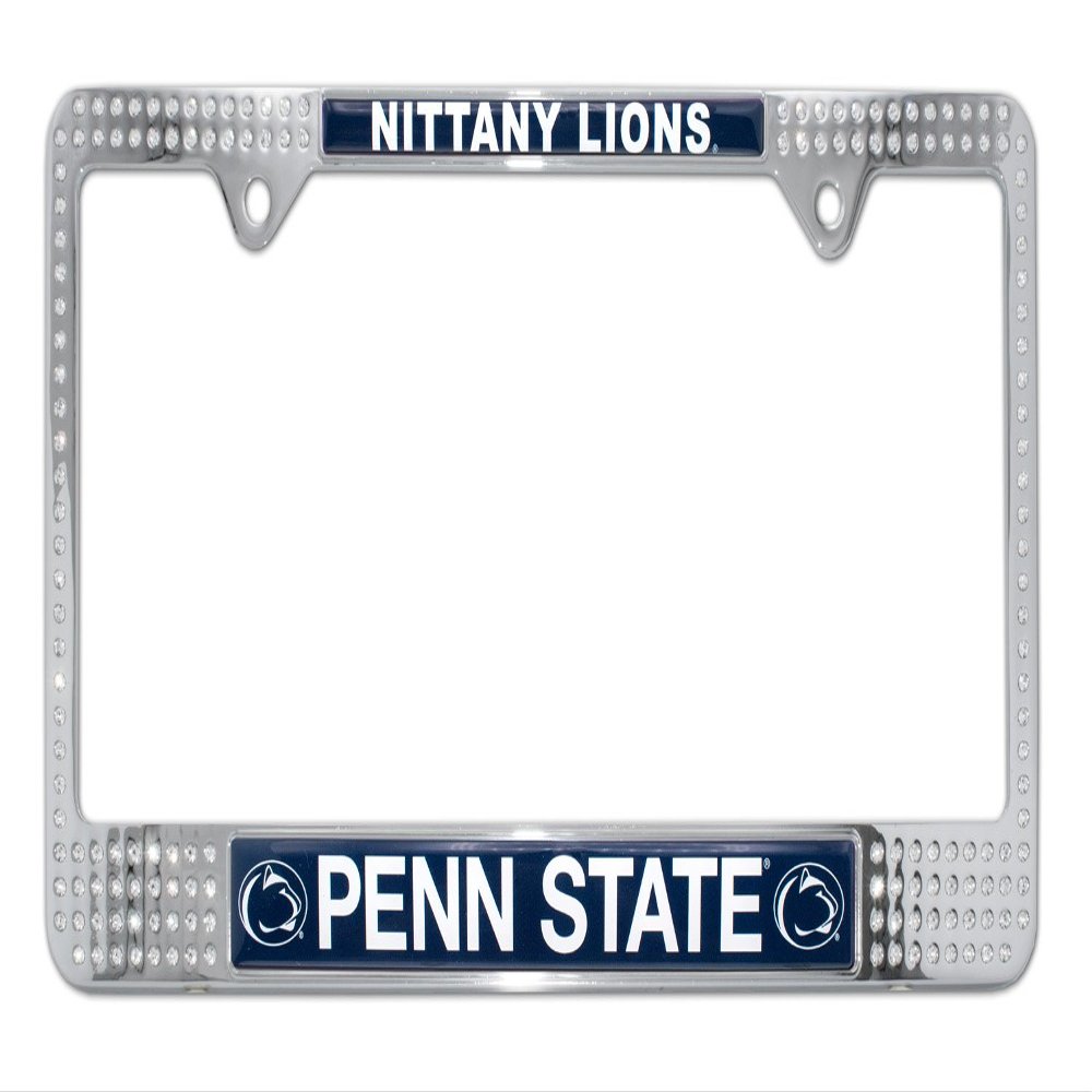 Elektroplate Penn State University Nittany Lions Crystal Metal License Plate Frame
