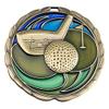 Decade Awards Colorful Golf Medal - Gold 1st Place Golf Medal with Stars and Stripes Ribbon, 2.5 Inch - Custom Engraved for Tournaments, Scrambles and Club Events - Customize Now (Gold-SSNB) view 2