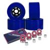 Cal 7 83mm 78A Cruiser Skateboard Wheels, Longboard Flywheel (Solid Blue) view 1