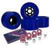 Cal 7 83mm 78A Cruiser Skateboard Wheels, Longboard Flywheel (Solid Blue) view 2