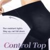 MANZI 2 Pairs Run Resistant Control Top Panty Hose Opaque Tights, Small, Navy blue view 4