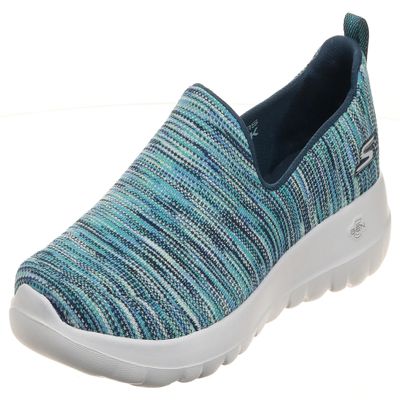 Skechers Women's Go Walk Joy - 15615 Wide, Navy/Multi, 5