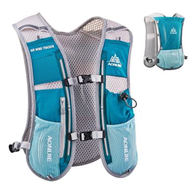 TRIWONDER Running Hydration Vest Water Pack Backpack for Women Men 5L Runner Trail Race Marathon Cycling Jogging Hiking (Light Blue - Only Vest)