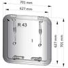 Altus Escape Hatch, 24.7"x24.7", Silver view 2