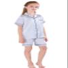 Horcute Pajamas Little Kid Sleepwears Set Pjs Clothes Short Sleeve Silver 120# 4-5Y view 1
