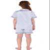 Horcute Pajamas Little Kid Sleepwears Set Pjs Clothes Short Sleeve Silver 120# 4-5Y view 3