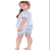 Horcute Pajamas Little Kid Sleepwears Set Pjs Clothes Short Sleeve Silver 120# 4-5Y view 4