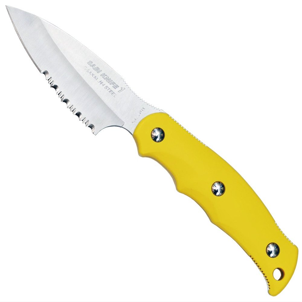 G/sakai nyu-sabinaihu 1 kyanpumini Knife Half Wave Blade Yellow 11506