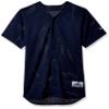 Intensity Boy'S Pro Mesh Full Button Baseball Shirt, Navy, Large view 1