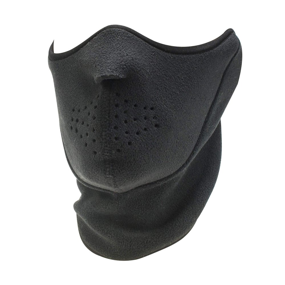 MUK LUKS mens Muk Luks Neo Fleece Half Mask-black Apparel Accesory, Black, One Size US