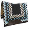 Showman 34"x36" Contoured Wool Top Cutter Style Saddle Pad view 2
