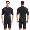 Lemorecn Wetsuits Mens Front Zip Neoprene 3mm Shorty Diving Suit(3016black-XL) view 1