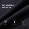 Lemorecn Wetsuits Mens Front Zip Neoprene 3mm Shorty Diving Suit(3016black-XL) view 2