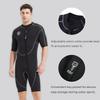 Lemorecn Wetsuits Mens Front Zip Neoprene 3mm Shorty Diving Suit(3016black-XL) view 3