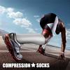 CHARMKING Compression Socks for Women & Men Circulation (3 Pairs) 15-20 mmHg is Best Athletic for Running, Flight Travel, Support, Cycling, Pregnant - Boost Performance, Durability (S/M, White) view 2