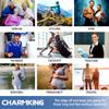 CHARMKING Compression Socks for Women & Men Circulation (3 Pairs) 15-20 mmHg is Best Athletic for Running, Flight Travel, Support, Cycling, Pregnant - Boost Performance, Durability (S/M, White) view 3