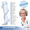 CHARMKING Compression Socks for Women & Men Circulation (3 Pairs) 15-20 mmHg is Best Athletic for Running, Flight Travel, Support, Cycling, Pregnant - Boost Performance, Durability (S/M, White) view 4
