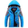 Bakerdani boys Cotton-padded with Velvet Jacket Boys Waterproof Hooded Warm Coat view 1