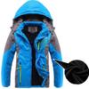 Bakerdani boys Cotton-padded with Velvet Jacket Boys Waterproof Hooded Warm Coat view 3