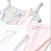 Maidenform girls Cami 3pk Training Bra, Wht/Heather Grey/Pink Hue, Small US view 2