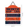 FOCO Denver Broncos NFL Mancave Team Logo Man Cave Hanging Wall Sign view 3