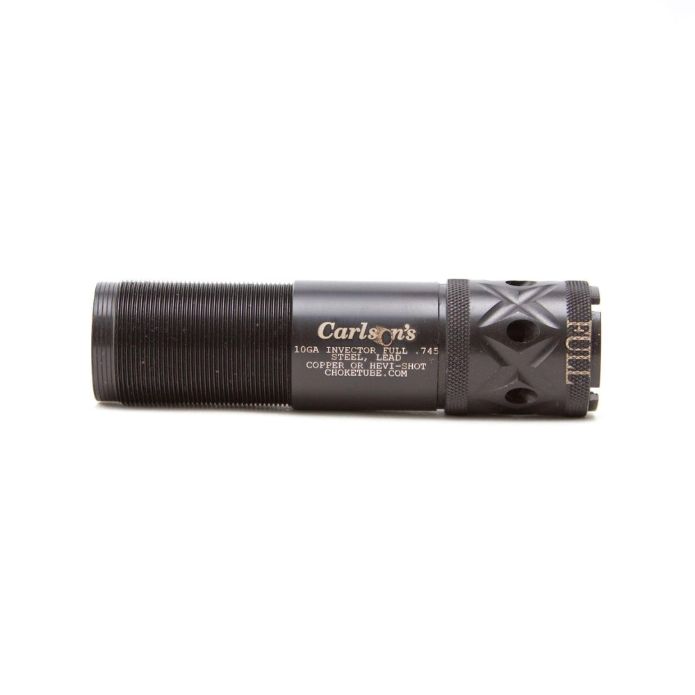 CARLSON'S Choke Tubes 10 Gauge for Browning Invector [ Full | 0.745 Diameter ] Stainless Steel | Ported Sporting Clays Choke Tube | Made in USA