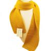 Dolores Kids Soft Knitted Scarf Fashion Solid Color Infant Toddler Warm Scarves Muffler Winter Wrap Shawl Yellow view 2