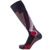 Pure Athlete High Performance Wool Ski Socks - Thermal Warm Merino Wool OTC Sock, Men Women (1 Pair - Black/Grey/Red, Large) view 1