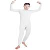 Shinningstar Men's Spandex Turtleneck Long Sleeve One Piece Dancewear Unitard Bodysuit (XXL, White) view 1