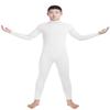 Shinningstar Men's Spandex Turtleneck Long Sleeve One Piece Dancewear Unitard Bodysuit (XXL, White) view 2