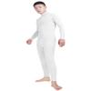 Shinningstar Men's Spandex Turtleneck Long Sleeve One Piece Dancewear Unitard Bodysuit (XXL, White) view 4