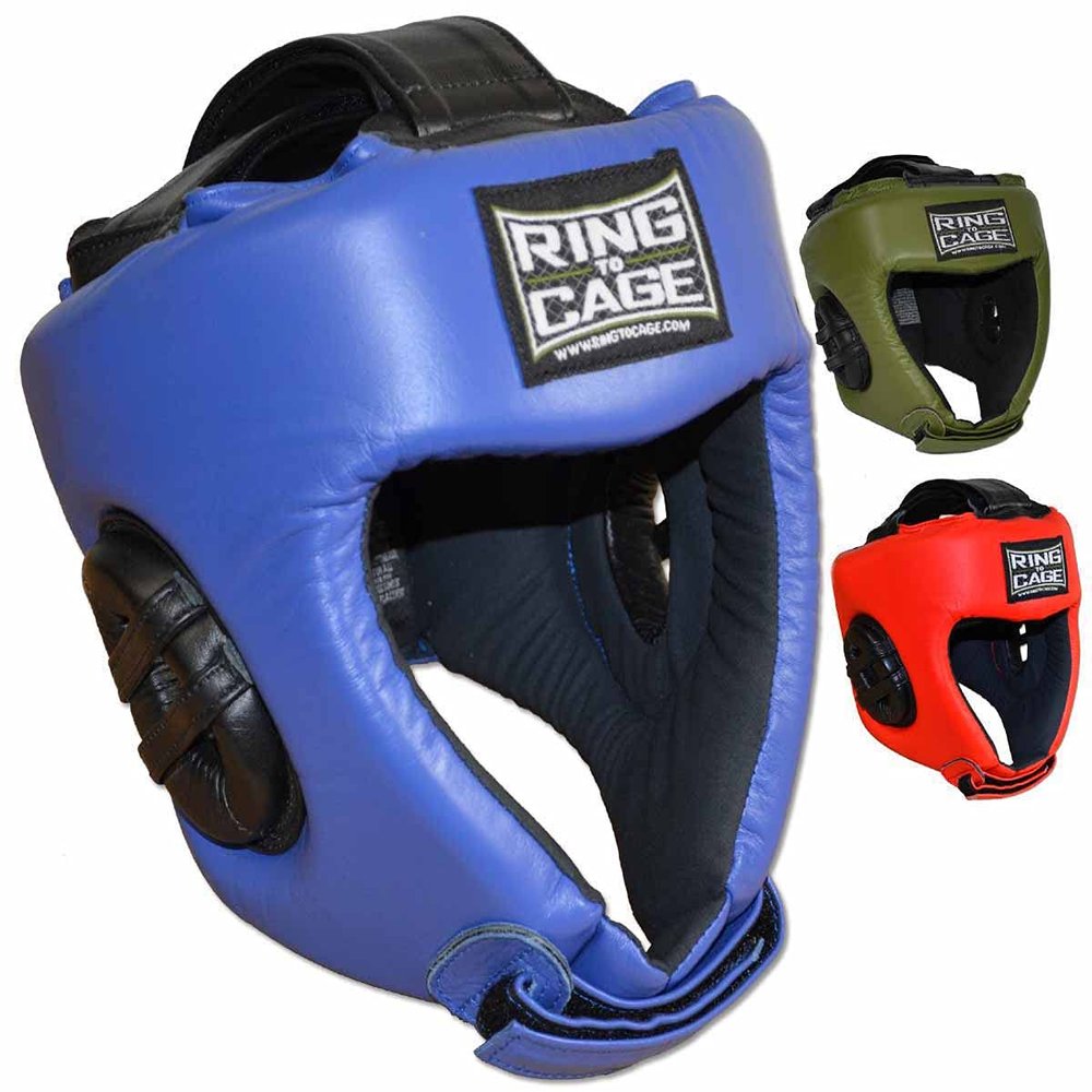 Amateur Competition Boxing Headgear - 3 Colors (Blue, X-Large)